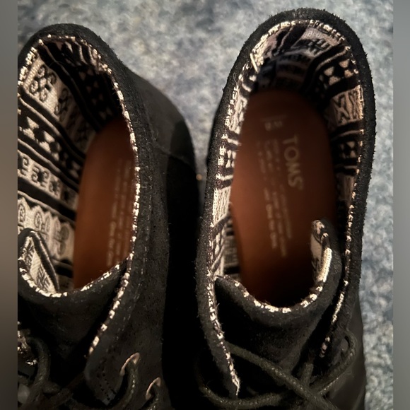 Toms black wedge booties - Picture 2 of 3